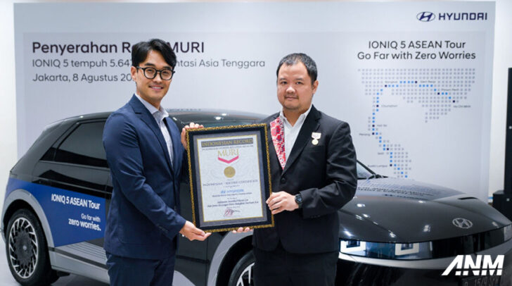 Hyundai Berhasil Raih Rekor MURI untuk Perjalanan EV Terjauh di ASEAN